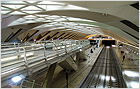 Stazione centrale della metropolitana di Valencia. Metropolitana di Valencia. Architetto Santiago Calatrava, Valencia (Spagna)