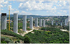 Cassaforma auto rampicante per pilieri. Viadotto di Rio Corgo (Portogallo)