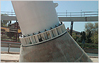 Inclined footing for pedestrian bridge. Sta. Maria de Benquerencias neighborhood, Toledo (Spain)