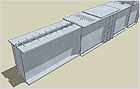 Design, Berechnung und Konstruktion von Masten. Doppel-T-Balken aus Spannbeton (Spanien)